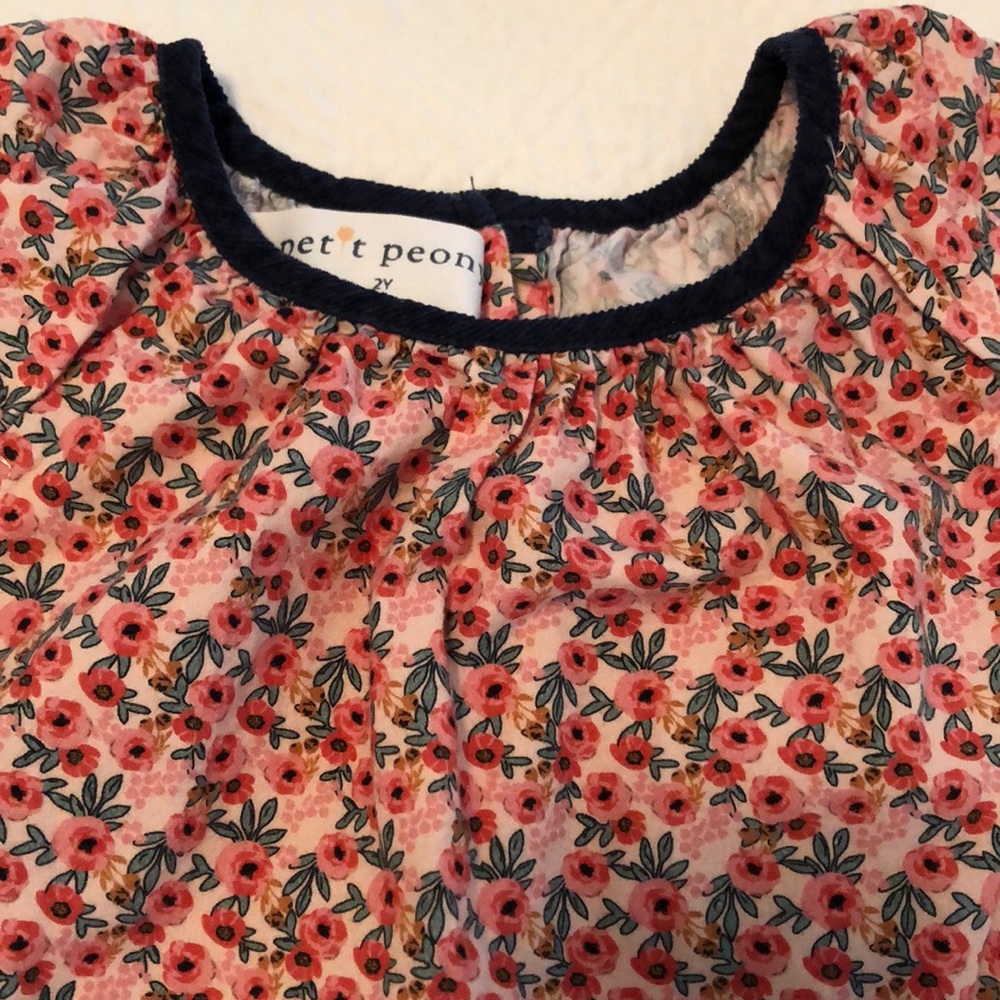 Petit Peony romper, size 2T